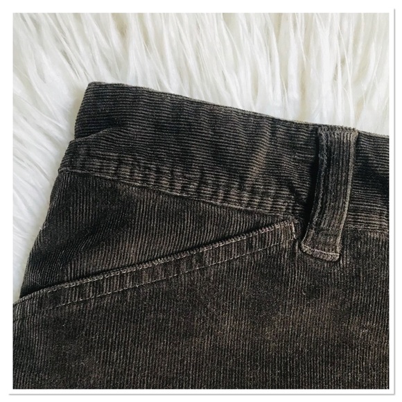 Mountain Hardware Corduroy Zip Fly Button Waist Mini Skirt Brown Size 8 - Picture 3 of 8